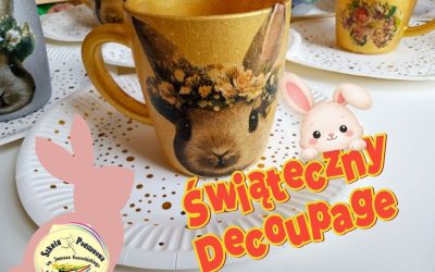 Kubeczki w technice decoupage